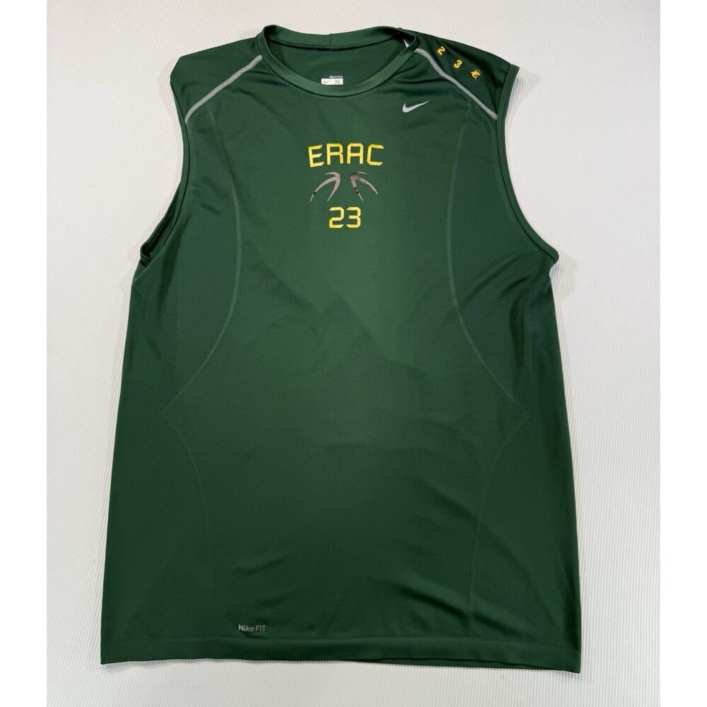 Nike Pro ERAC 23 Sleeveless Basketball Shirt XL Green Dri-FIT Israel